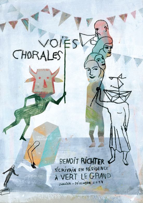 AFFICHE résidence d'auteur de Benoît Richter - 2017